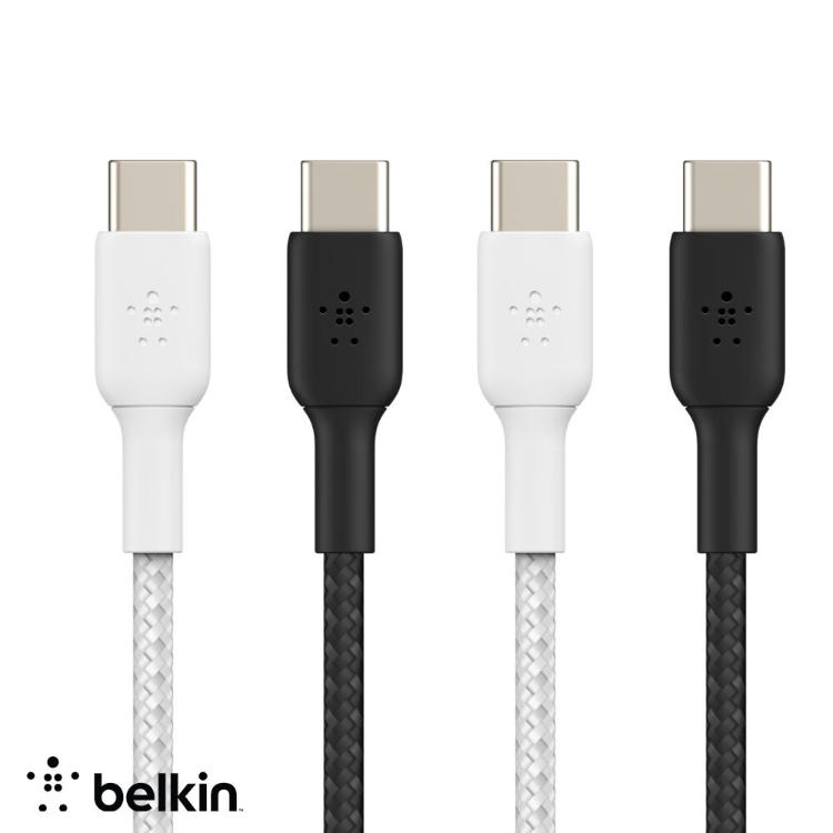 【Belkin】貝爾金 USB-C to USB-C 編織 傳輸線 充電線 1M