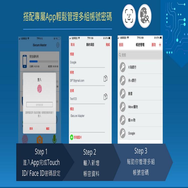 【SPT】蘋果認證指紋金鑰隨身碟【iSecure Master 32G】 iPhone/iPad備份 USB 指紋 加密 隨身碟