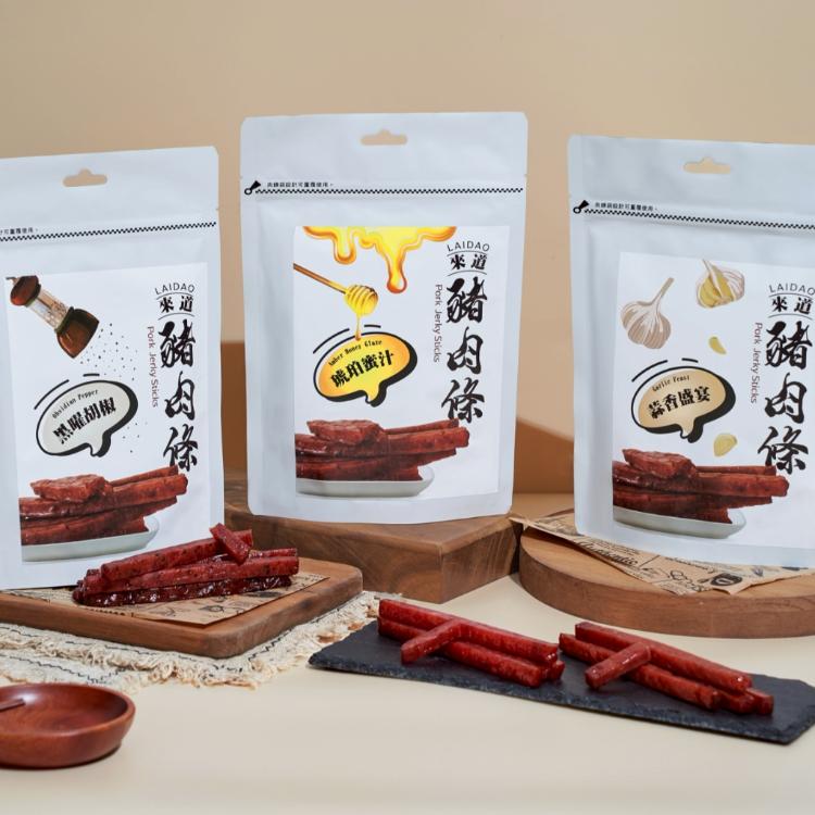 來道豬肉條(琥珀蜜汁、蒜香盛宴、黑曜胡椒)