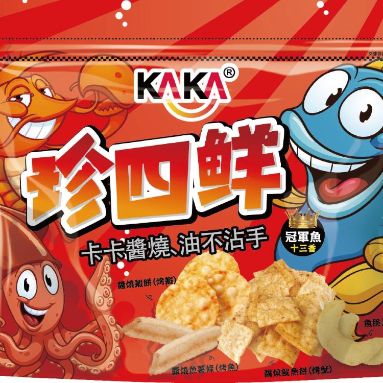 【KAKA】珍四鮮 冠軍蝦、冠軍魷xo醬燒魷魚、冠軍魚十三香