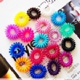 可愛彩色電話線髮圈