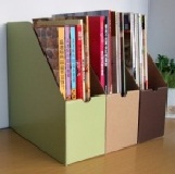 優奈牛皮桌面文件收納盒 (薄型)【20421】