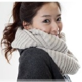 時尚針織圍脖 加長加厚 繞2圈套頭款【90112】 特價：$189