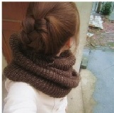 亮絲款針織圍脖 加長加厚款 繞2圈套頭款 【90113】