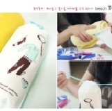 時尚旅行防水收納袋 內衣褲 襪子 毛巾專用 一組2入【20492】