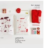 手繪風格旅行多功能收納袋 萬用夾鍊袋 【20493】