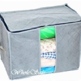 竹炭纖維衣物儲物袋 灰色款【50601】