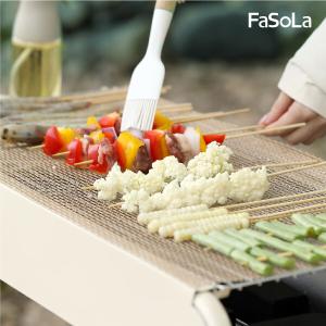 FaSoLa 多用途可剪裁耐高溫不易沾玻璃纖維燒烤墊 烤肉墊 30x40cm