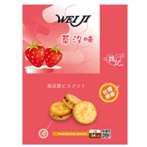 魏記-草莓口味圈圈餅