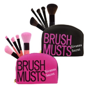 Sivanna BR-50 祕密魔幻5件刷具組(頰彩/眼影/眉彩/眼線/唇形)