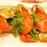 熟處女蟳(附泰式海鮮醬) 蟳大小不一每隻重量大約150g(內有兩隻)