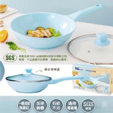 妙管家 北歐莫藍迪石紋不沾炒鍋(29cm)