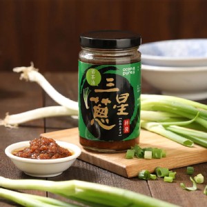 連淨 苦茶油三星蔥拌醬(植物五辛素)220g/瓶
