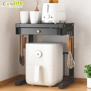 【Conalife】優質碳鋼抽屜式雙層收納架