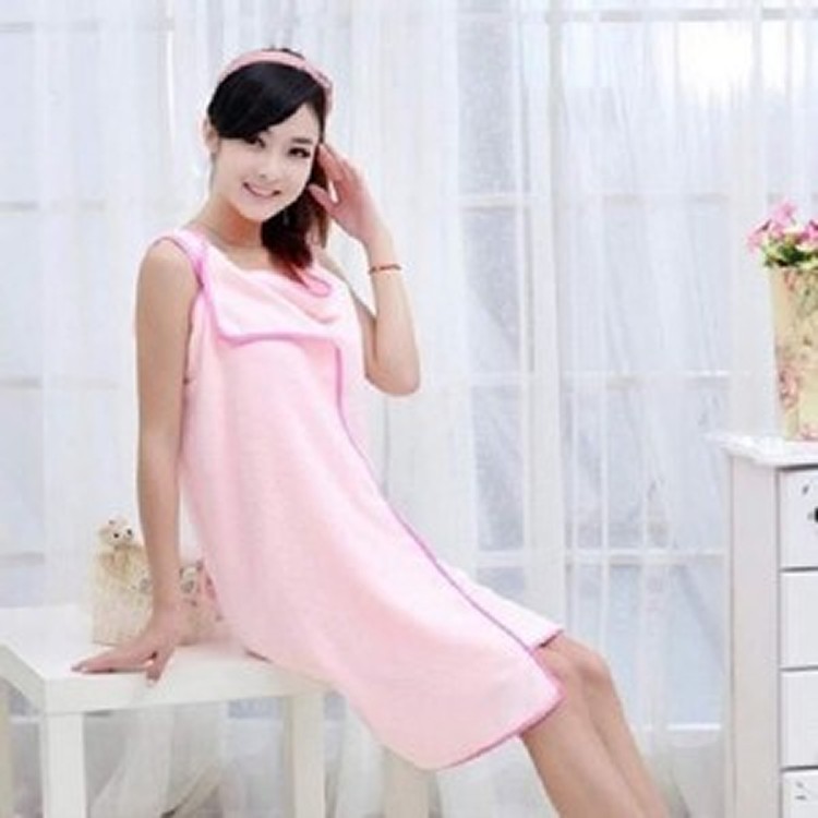 柔軟細纖維薄浴衣/巾