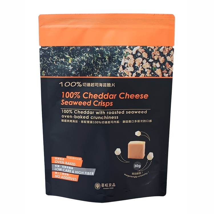 臺旺 100%切達起司海苔脆片