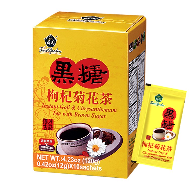 薌園 黑糖枸杞菊花茶 (12gx10入)/盒