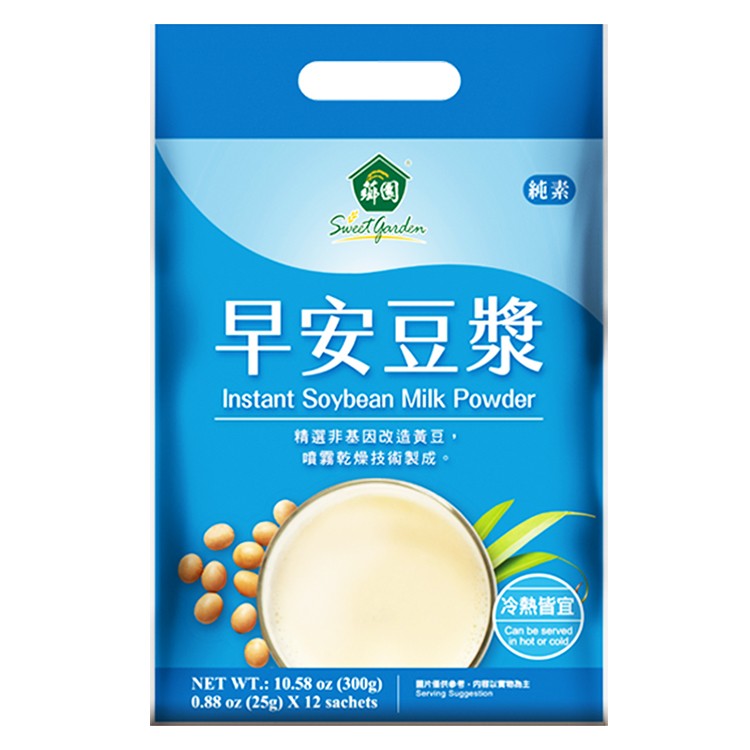 薌園 早安豆漿(25g x12入)/袋 即沖即溶，冷熱皆可