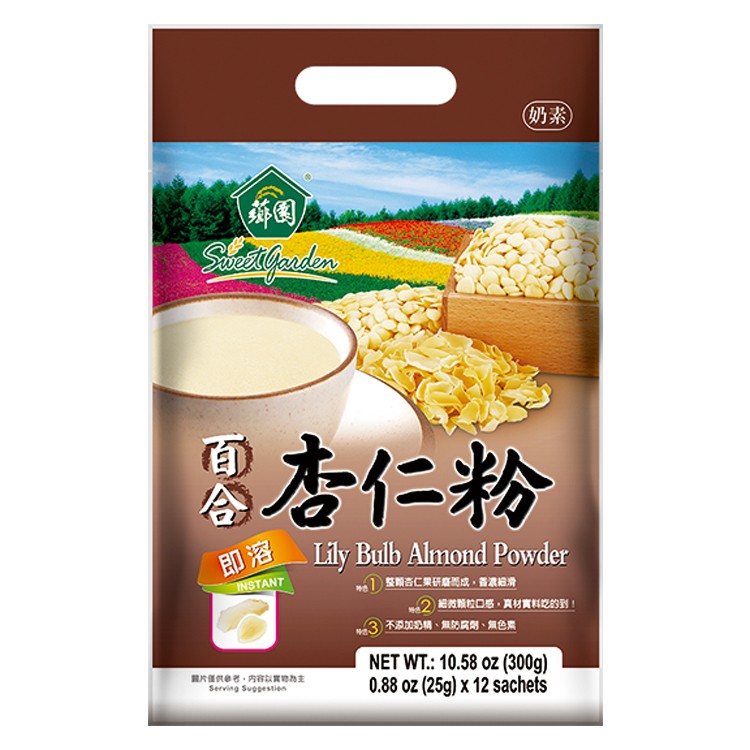薌園 即溶 百合杏仁粉(25gx12入)/袋