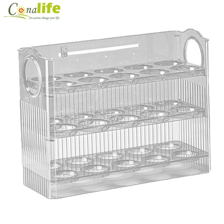 【Conalife】廚房美學升級自動翻轉雞蛋盒