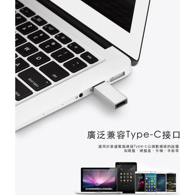 【輝鴻】鋁合金UsbTypeC互轉接頭[PZF2390]