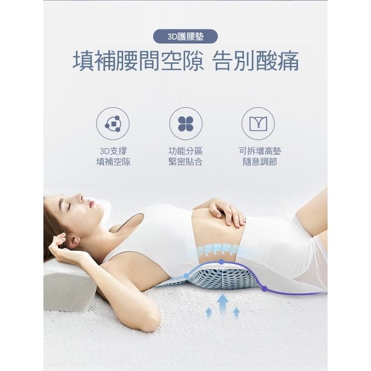 【輝鴻】3D可調蕎麥殼減壓護腰枕[PZF2399]