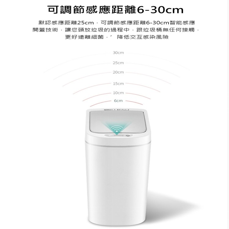 【輝鴻】自動開蓋防水智能垃圾桶[PZF1912]