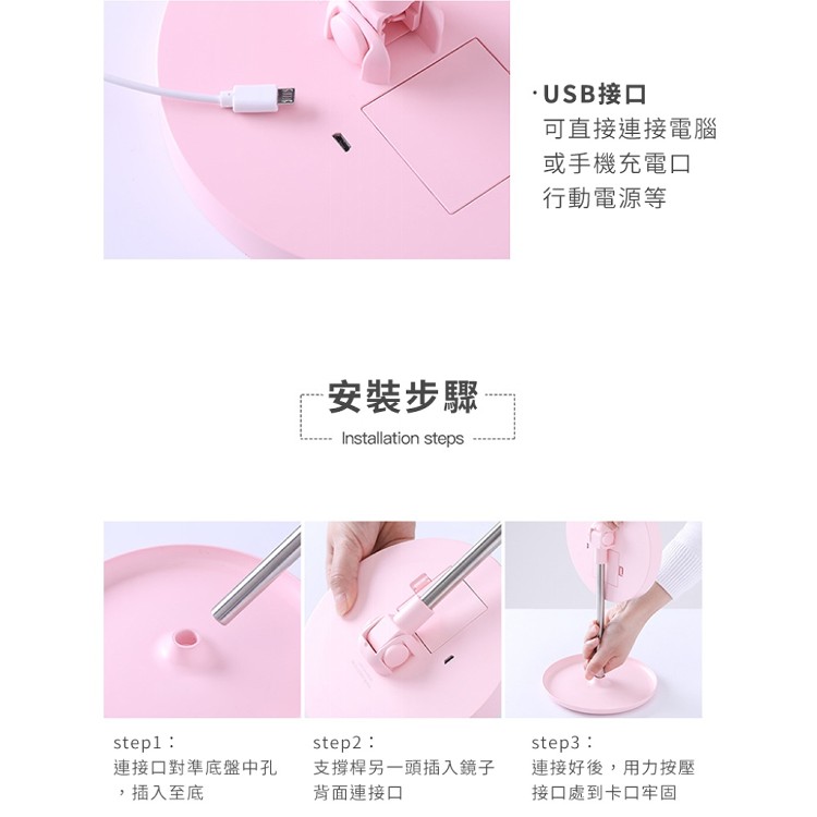 【輝鴻】新LED觸控補光化妝鏡[PZF1997]