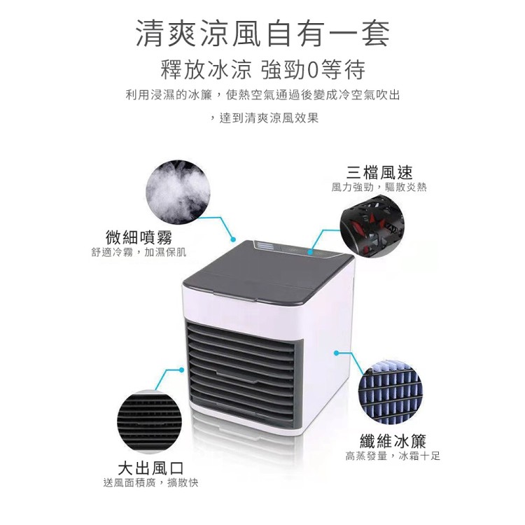 【輝鴻】極速微米噴霧迷你水冷扇[PZF2042]