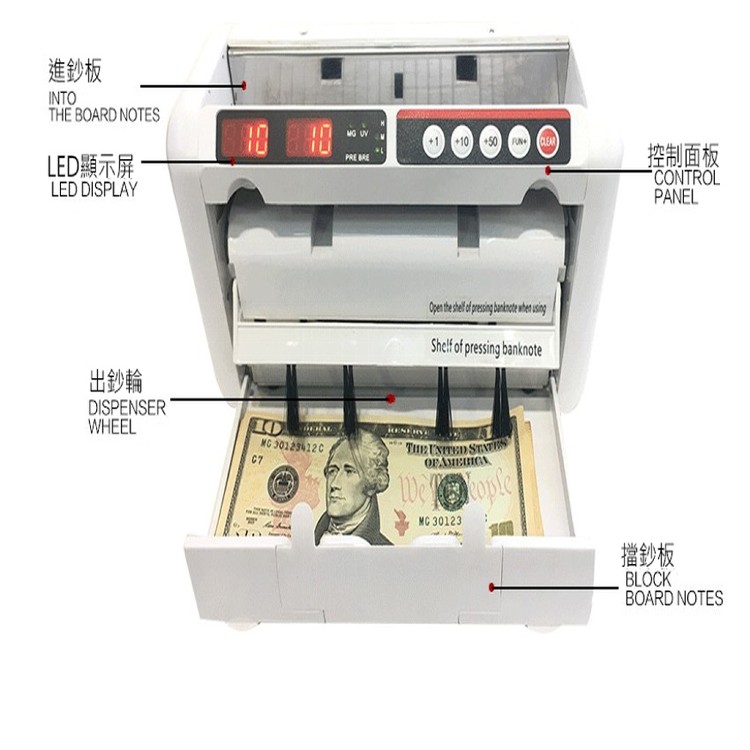 【輝鴻】攜帶式多功能快速點鈔機[PZF2050]