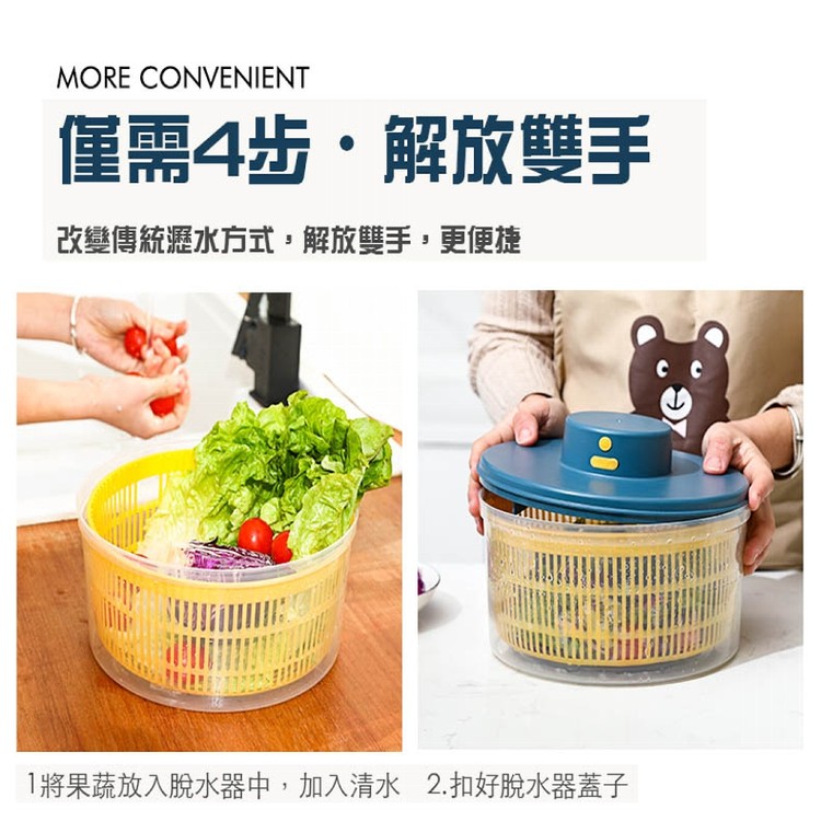 【輝鴻】全自動電動蔬菜脫水籃[PZF2111]