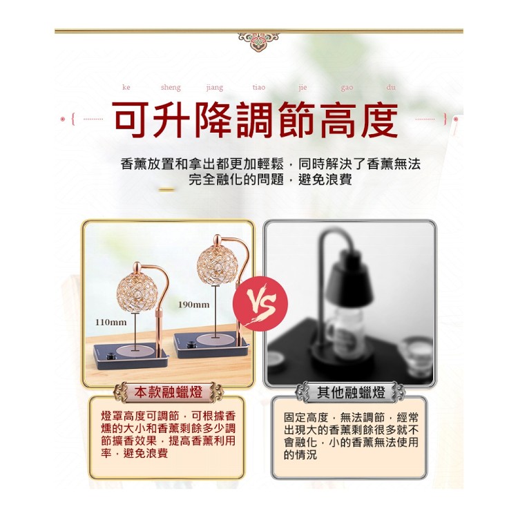 【輝鴻】歐式復古無火香氛融蠟燈[PZF2335]