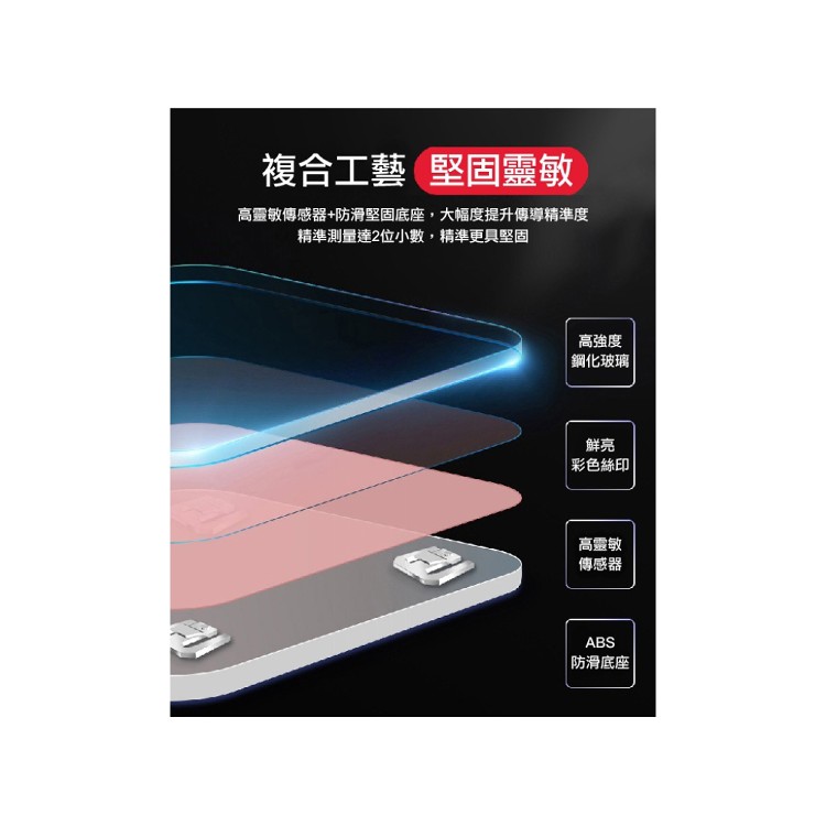 【輝鴻】鋼化玻璃大鏡面LED體重計[PZF2352]