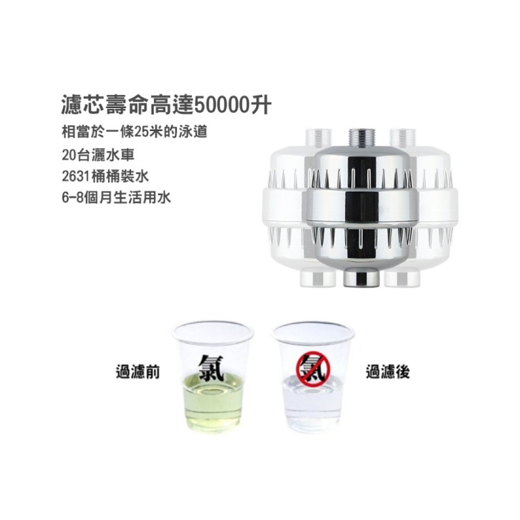 【輝鴻】頂級15層除氯蓮蓬頭淨水器[PZF2356]