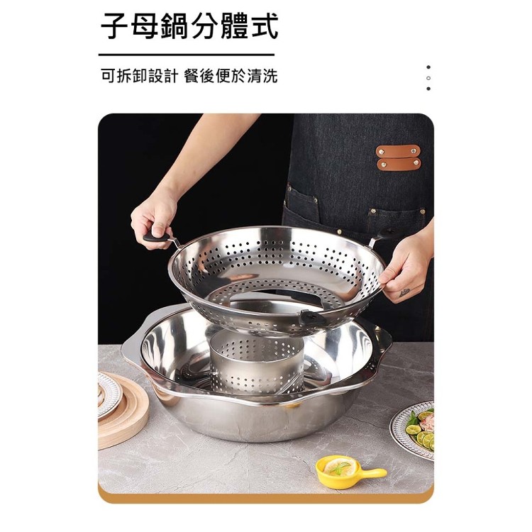 【輝鴻】四川極品不鏽鋼旋轉升降火鍋[PZF2358]