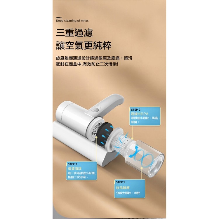 【輝鴻】無線大吸力手持除塵蟎機吸塵器[PZF2586]