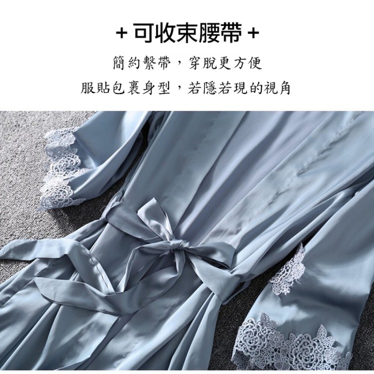 【輝鴻】冰絲維多利亞風睡衣七件組[PZF2872]