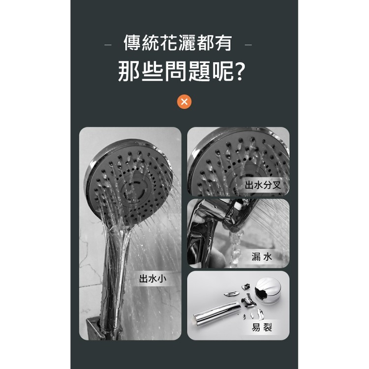 【輝鴻】五檔SPA一鍵增壓止水蓮蓬頭[PZF2616]