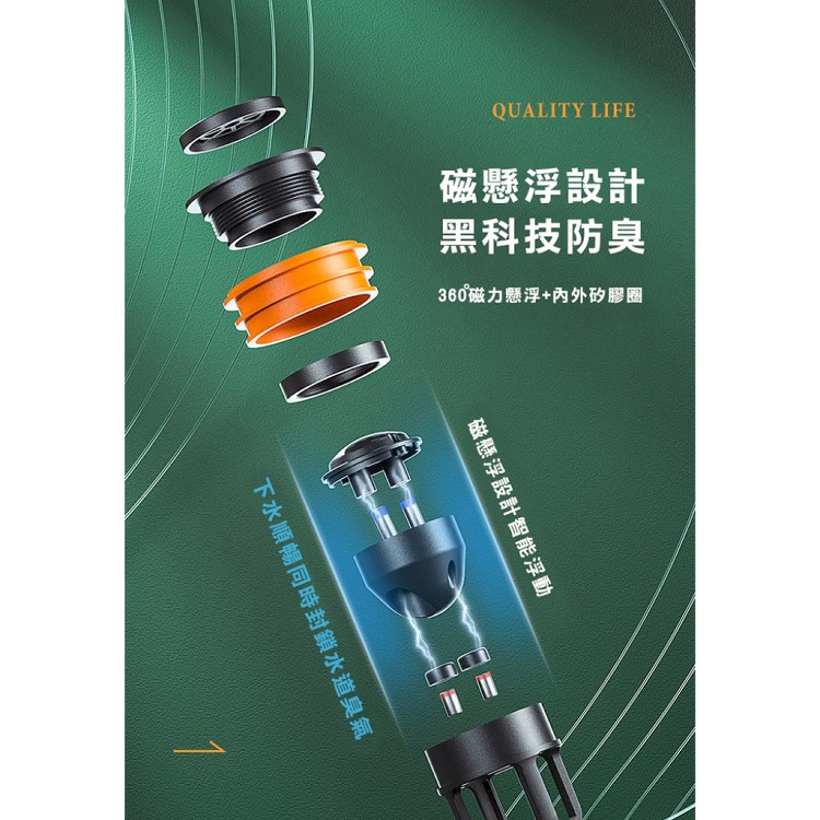 【輝鴻】磁浮開合自動防蟲防臭地漏芯[PZF2637]