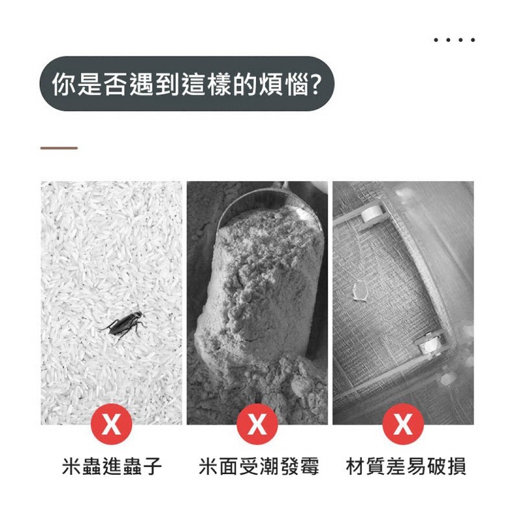 【輝鴻】多用途一鍵彈蓋防蟲儲米桶(中款)[PZF2984]
