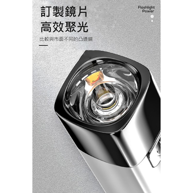 【輝鴻】USB充電迷你三段超亮手電筒 [PZF3008]