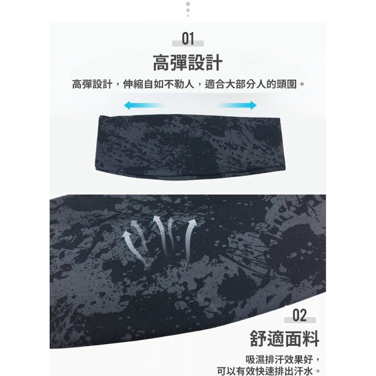 【輝鴻】飆汗透氣排汗運動頭巾髮帶[PZF3019]