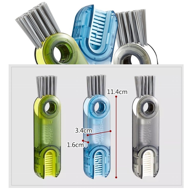 【輝鴻】三合一杯蓋細節清潔刷[PZF4143]