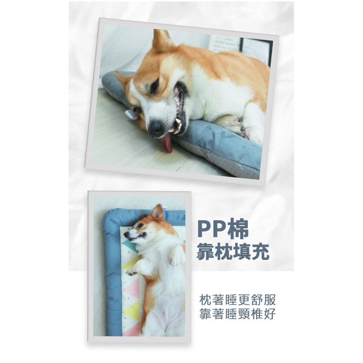 【輝鴻】寵物涼感冰絲面睡墊床窩(涼感墊L)[PZF3951]