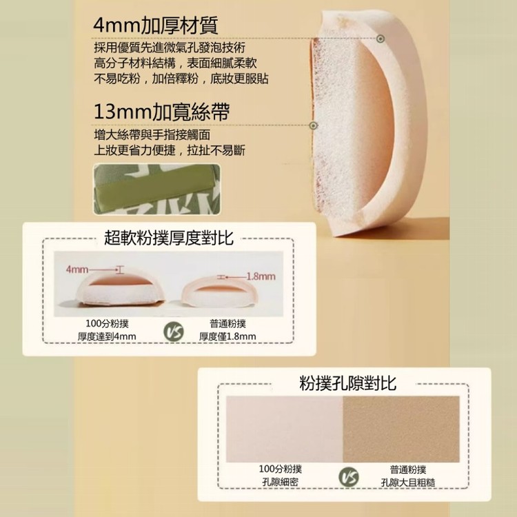 【輝鴻】加厚超軟雲朵氣墊粉撲[PZF4363]