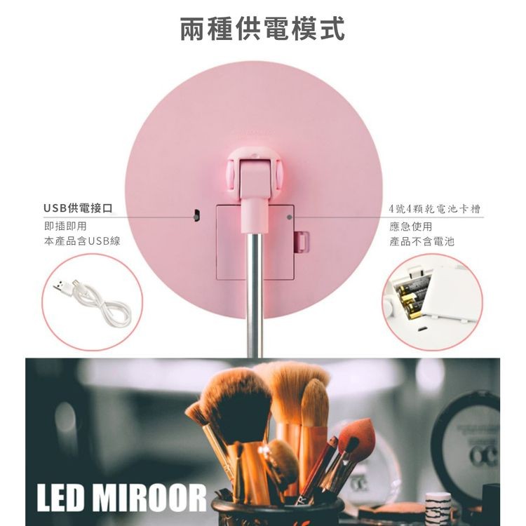 USB供電接口，即插即用，本產品含USB線，兩種供電模式，4號4顆乾電池卡槽，應急使用，產品不含電池。