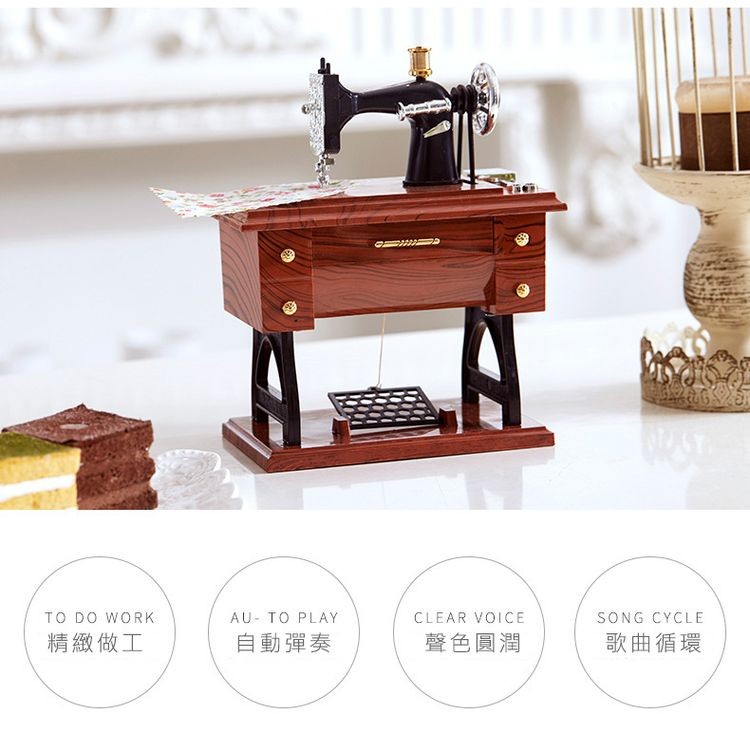 精緻做工，自動彈奏，聲色圓潤，歌曲循環。