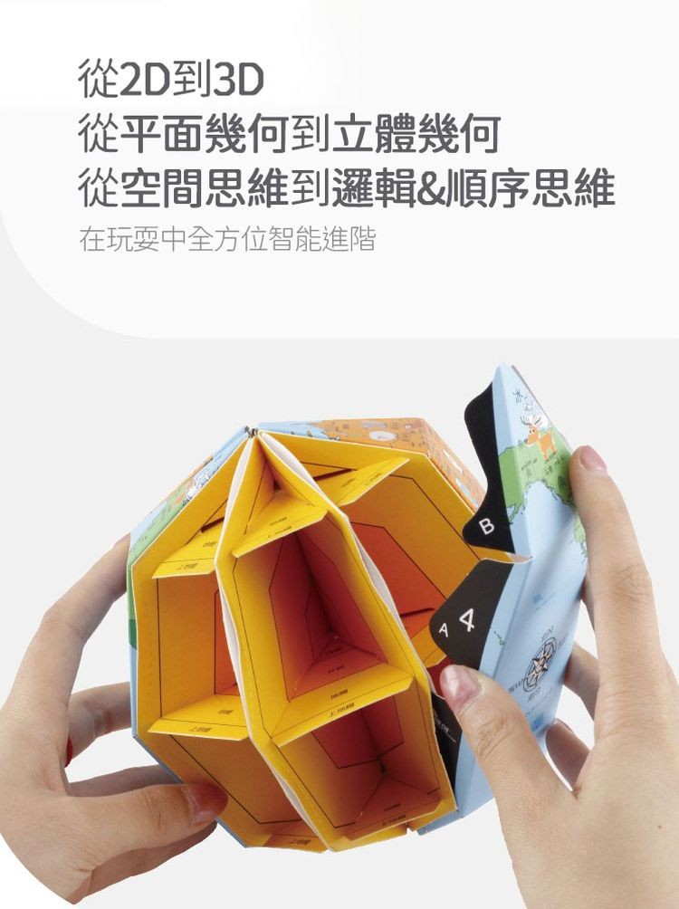 從2D到3D,從平面幾何到立體幾何,從空間思維到邏輯&順序思維,在玩耍中全方位智能進階。