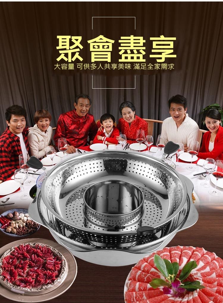 聚會盡享，大容量 可供多人共享美味 滿足全家需求。