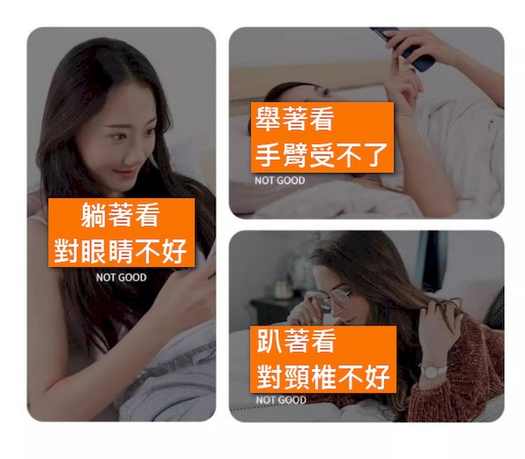 【輝鴻】懸掛式懶人手機平板支架(雙向升級加長金屬底座)[PZF4174],輝鴻貿易有限公司,手機支架,手機架,支架,平板